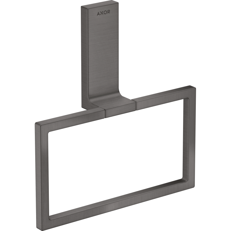 Wieszak na ręcznik typu Ring Czarny Chrom Szczotkowany Universal Rectangular AXOR 42623340