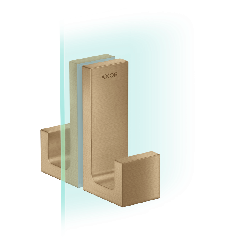 Uchwyt drzwi prysznicowych Brąz Szczotkowany Universal Rectangular AXOR 42639140