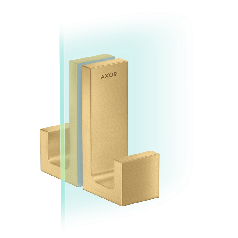 Uchwyt drzwi prysznicowych Złoty Optyczny Szczotkowany Universal Rectangular AXOR 42639250