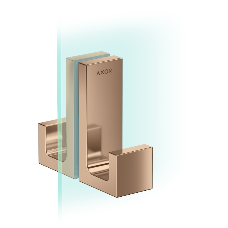 Uchwyt drzwi prysznicowych Czerwony Złoty Polerowany Universal Rectangular AXOR 42639300