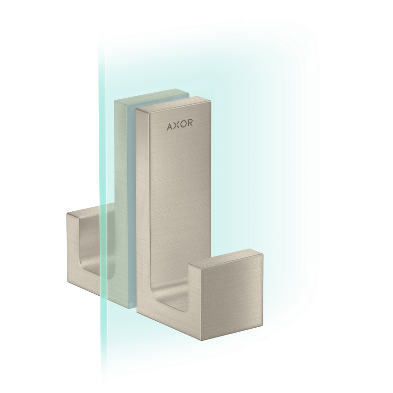 Uchwyt drzwi prysznicowych Nikiel Szczotkowany Universal Rectangular AXOR 42639820
