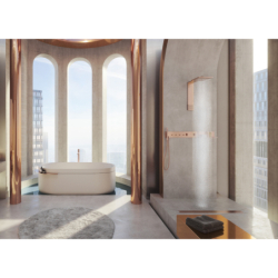 Półka 300 Czerwony Złoty Szczotkowany Universal Rectangular AXOR 42644310