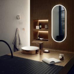 Lusterko kosmetyczne Czerwony Złoty Polerowany Universal Rectangular AXOR 42649300