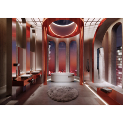 Lusterko kosmetyczne Czarny Chrom Polerowany Universal Rectangular AXOR 42649330