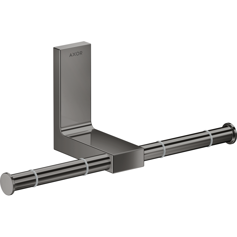 Uchwyt na papier toaletowy, podwójny Czarny Chrom Polerowany Universal Rectangular AXOR 42657330