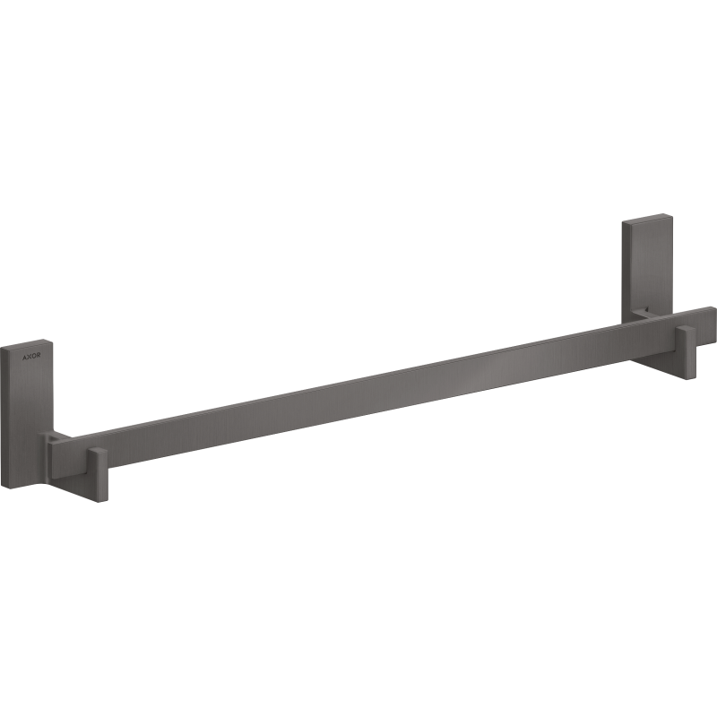 Wieszak na ręcznik kąpielowy 600 mm Czarny Chrom Szczotkowany Universal Rectangular AXOR 42661340
