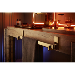 Wieszak na ręcznik kąpielowy 600 mm Złoty Optyczny Polerowany Universal Rectangular AXOR 42661990