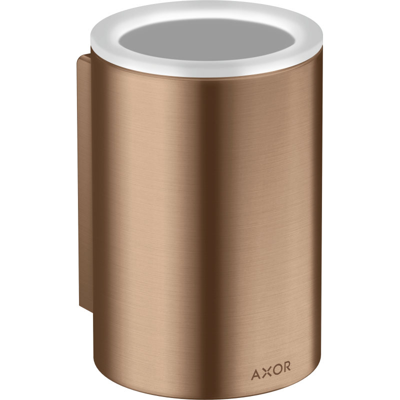 Kubek na szczoteczki do zębów Czerwony Złoty Szczotkowany Universal Circular AXOR 42804310