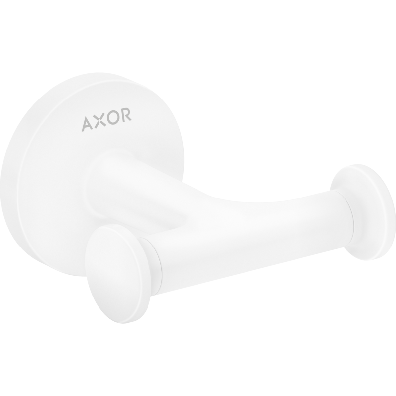 Haczyk na ręcznik, podwójny Biały Matowy Universal Circular AXOR 42812700
