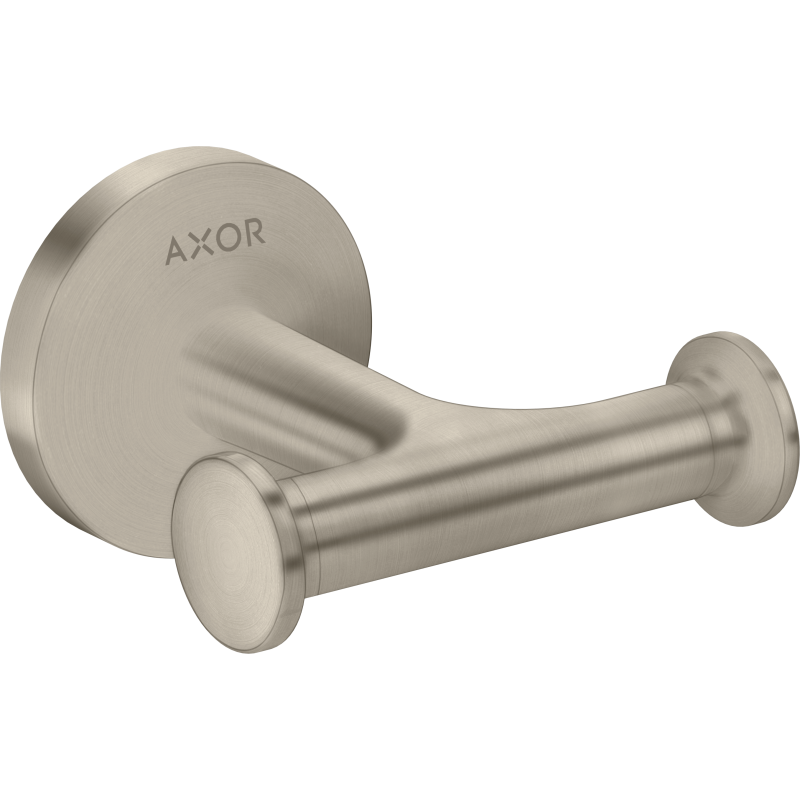 Haczyk na ręcznik, podwójny Nikiel Szczotkowany Universal Circular AXOR 42812820