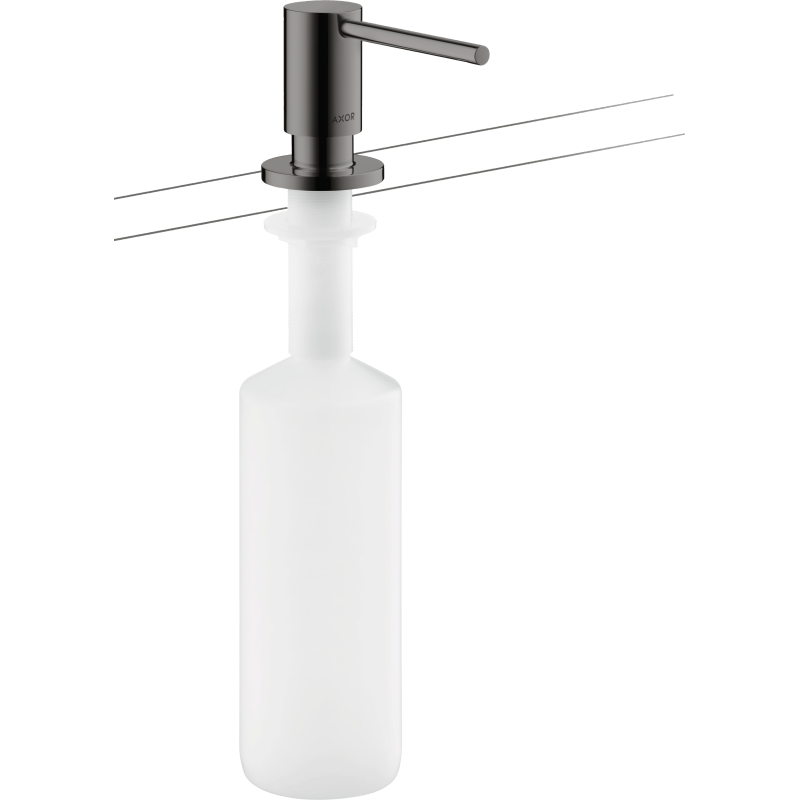 Dozownik płynu do naczyń / mydła w płynie Czarny Chrom Polerowany Uno AXOR 42818330