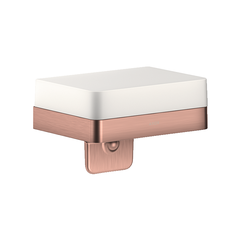 Dozownik mydła w płynie z półką Czerwony Złoty Szczotkowany Universal Softsquare AXOR 42819310