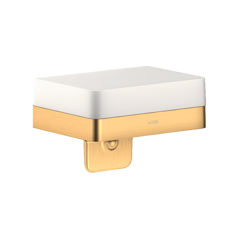 Dozownik mydła w płynie z półką Mosiądz Szczotkowany Universal Softsquare AXOR 42819950