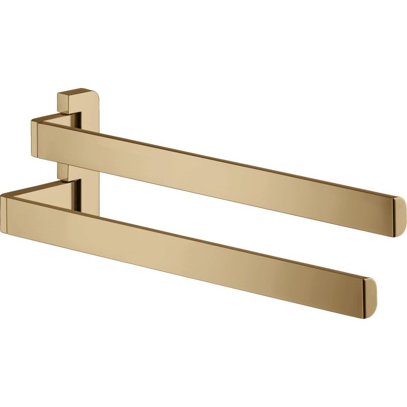 Wieszak na ręczniki, 2-ramienny Brąz Polerowany Universal Softsquare AXOR 42821130