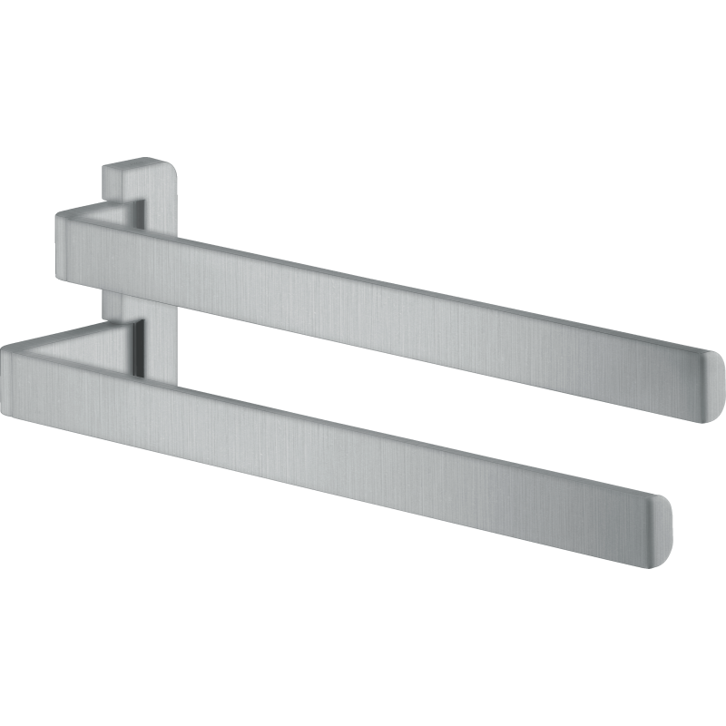 Wieszak na ręczniki, 2-ramienny Chrom Szczotkowany Universal Softsquare AXOR 42821260