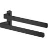 Wieszak na ręczniki, 2-ramienny Czarny Matowy Universal Softsquare AXOR 42821670
