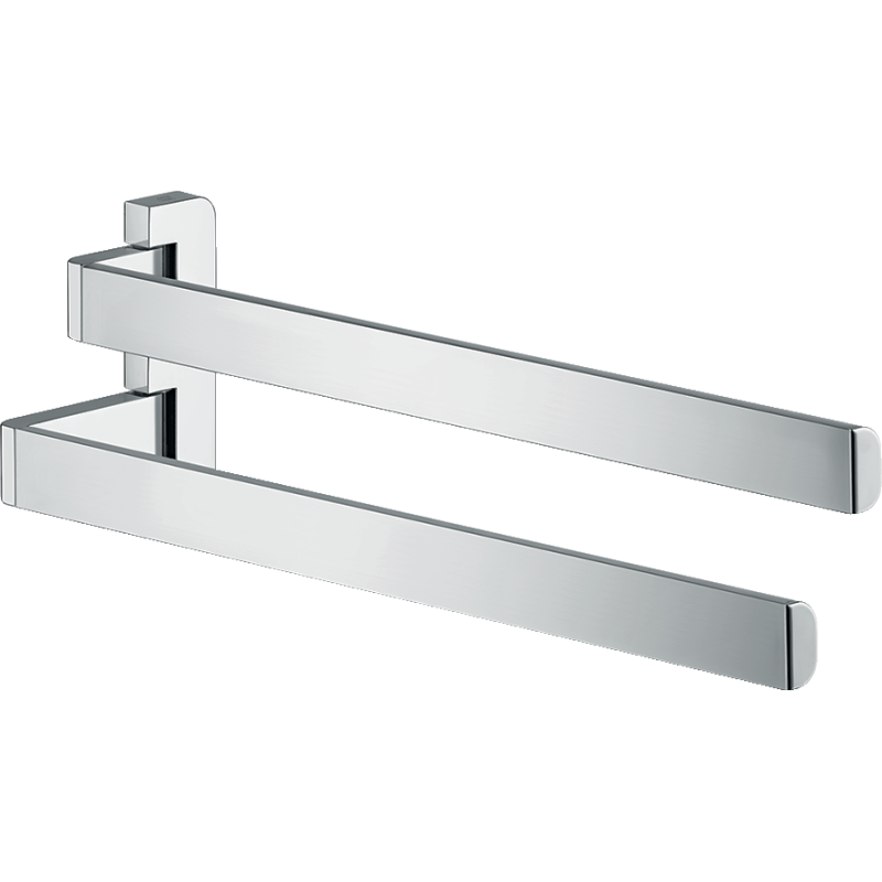 Wieszak na ręczniki, 2-ramienny Stal Szlachetna Optyczna Universal Softsquare AXOR 42821800