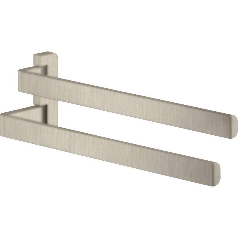 Wieszak na ręczniki, 2-ramienny Nikiel Szczotkowany Universal Softsquare AXOR 42821820