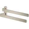 Wieszak na ręczniki, 2-ramienny Nikiel Szczotkowany Universal Softsquare AXOR 42821820