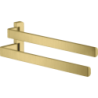 Wieszak na ręczniki, 2-ramienny Mosiądz Szczotkowany Universal Softsquare AXOR 42821950