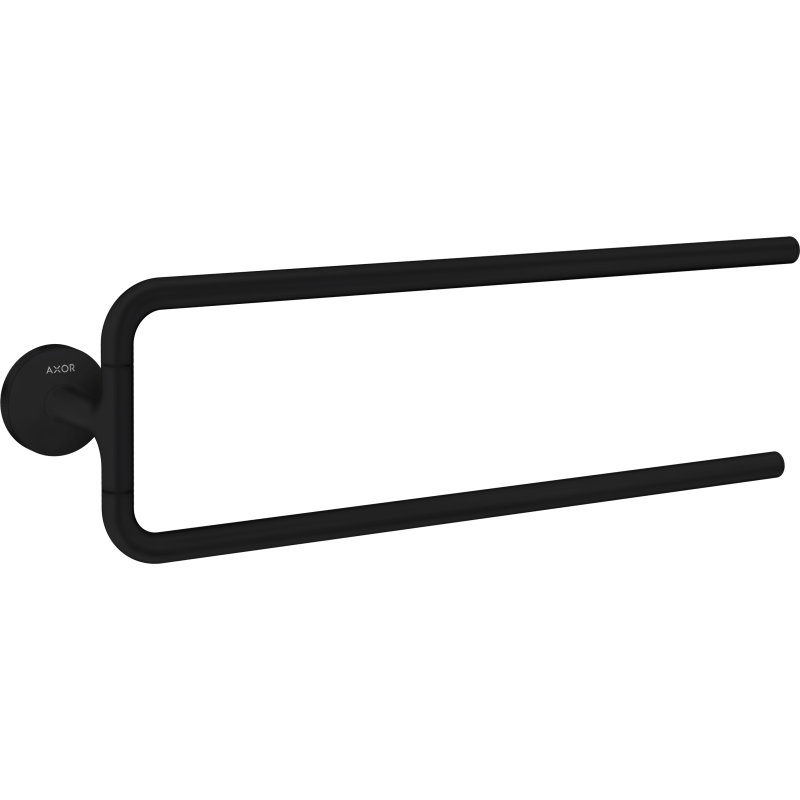 Wieszak na ręczniki, 2-ramienny Czarny Matowy Universal Circular AXOR 42822670