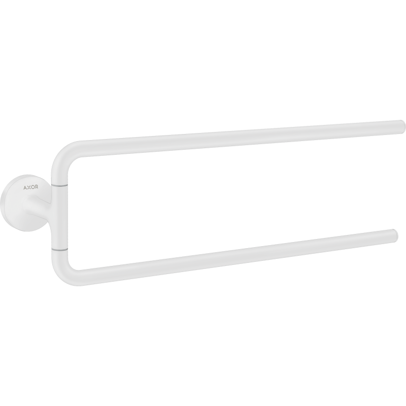 Wieszak na ręczniki, 2-ramienny Biały Matowy Universal Circular AXOR 42822700
