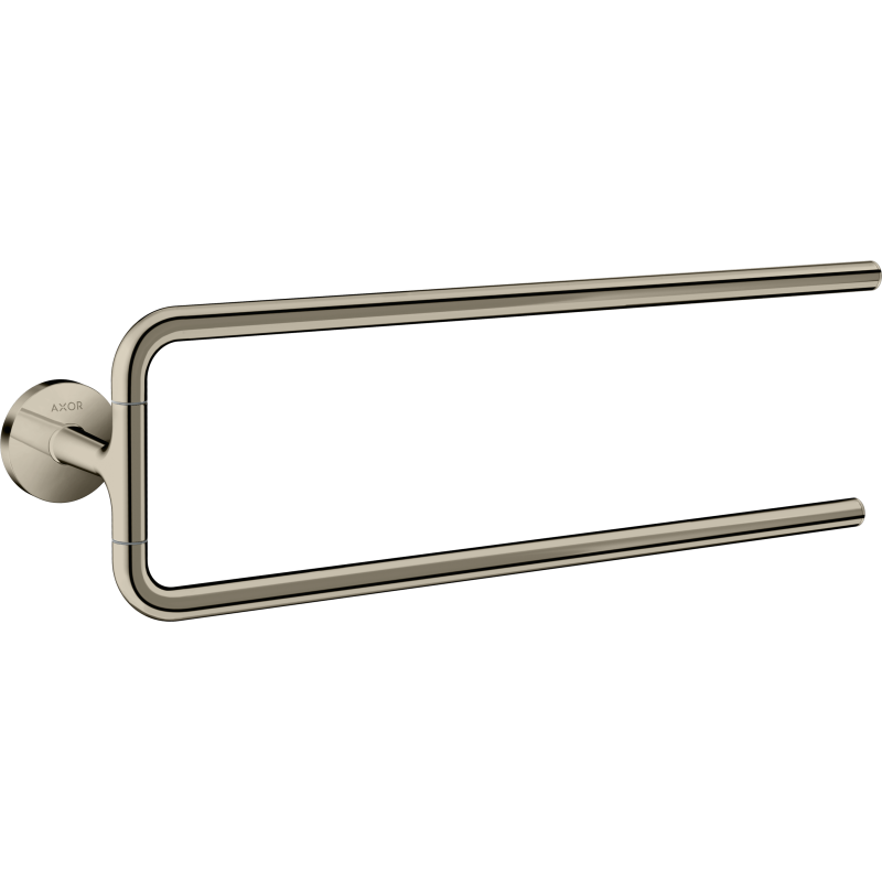 Wieszak na ręczniki, 2-ramienny Nikiel Polerowany Universal Circular AXOR 42822830