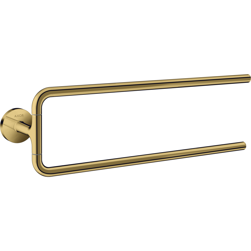 Wieszak na ręczniki, 2-ramienny Złoty Optyczny Polerowany Universal Circular AXOR 42822990