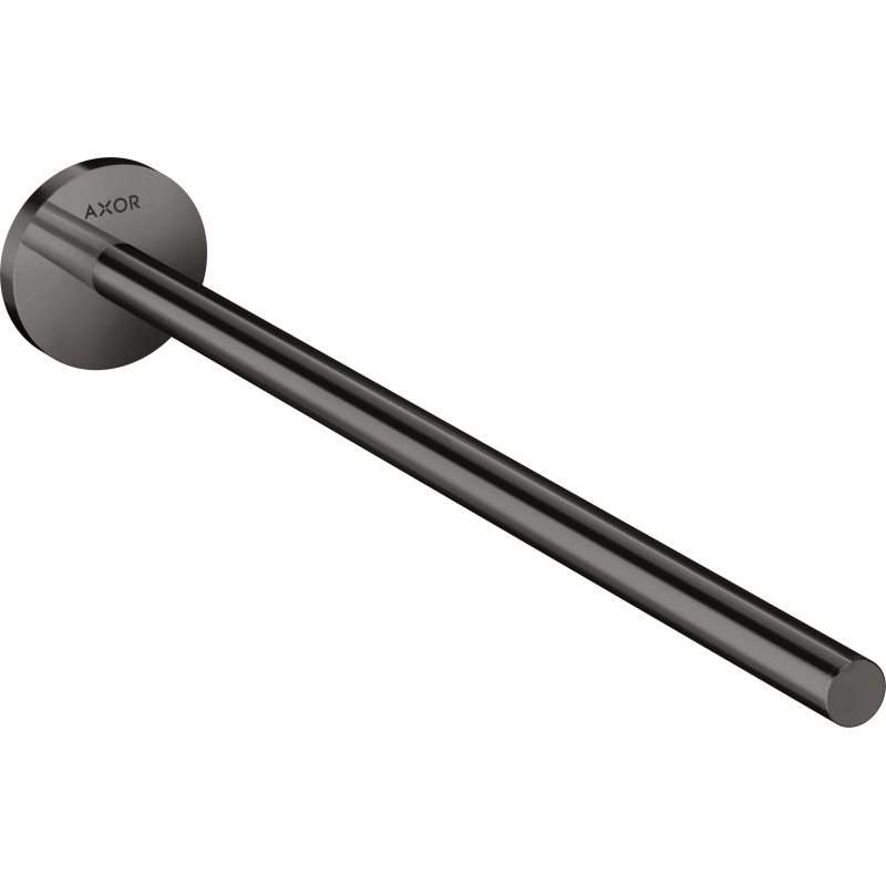 Wieszak na ręcznik, 1-ramienny Czarny Chrom Polerowany Universal Circular AXOR 42826330