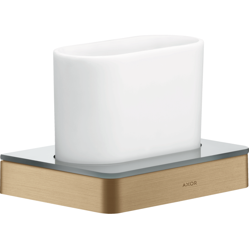 Kubek na szczoteczki do zębów Brąz Szczotkowany Universal Softsquare AXOR 42834140
