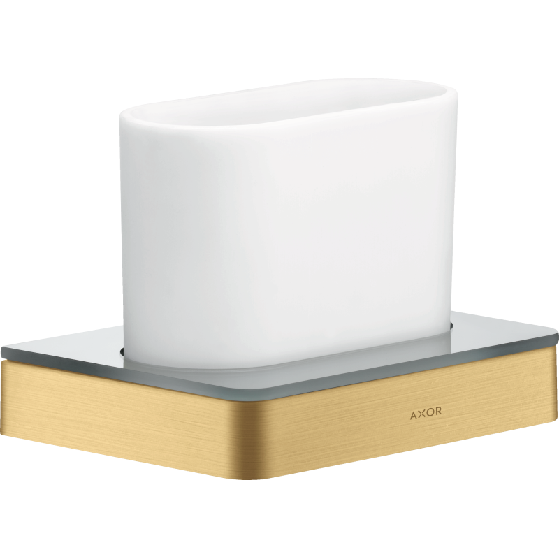 Kubek na szczoteczki do zębów Złoty Optyczny Szczotkowany Universal Softsquare AXOR 42834250