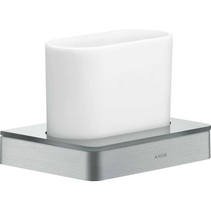 Kubek na szczoteczki do zębów Chrom Szczotkowany Universal Softsquare AXOR 42834260