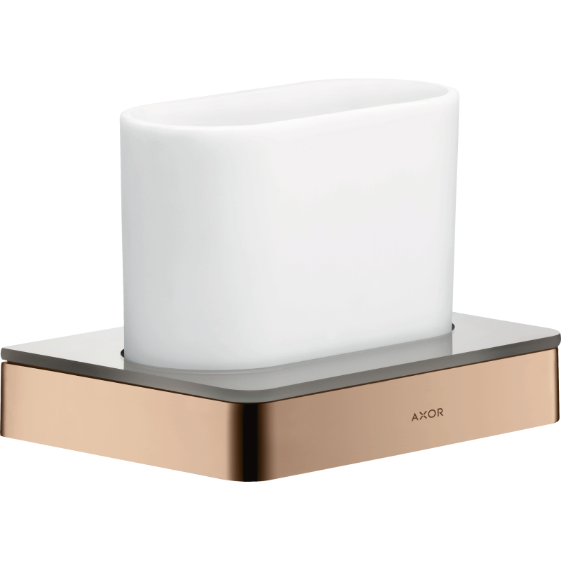 Kubek na szczoteczki do zębów Czerwony Złoty Polerowany Universal Softsquare AXOR 42834300