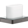 Kubek na szczoteczki do zębów Czarny Chrom Szczotkowany Universal Softsquare AXOR 42834340
