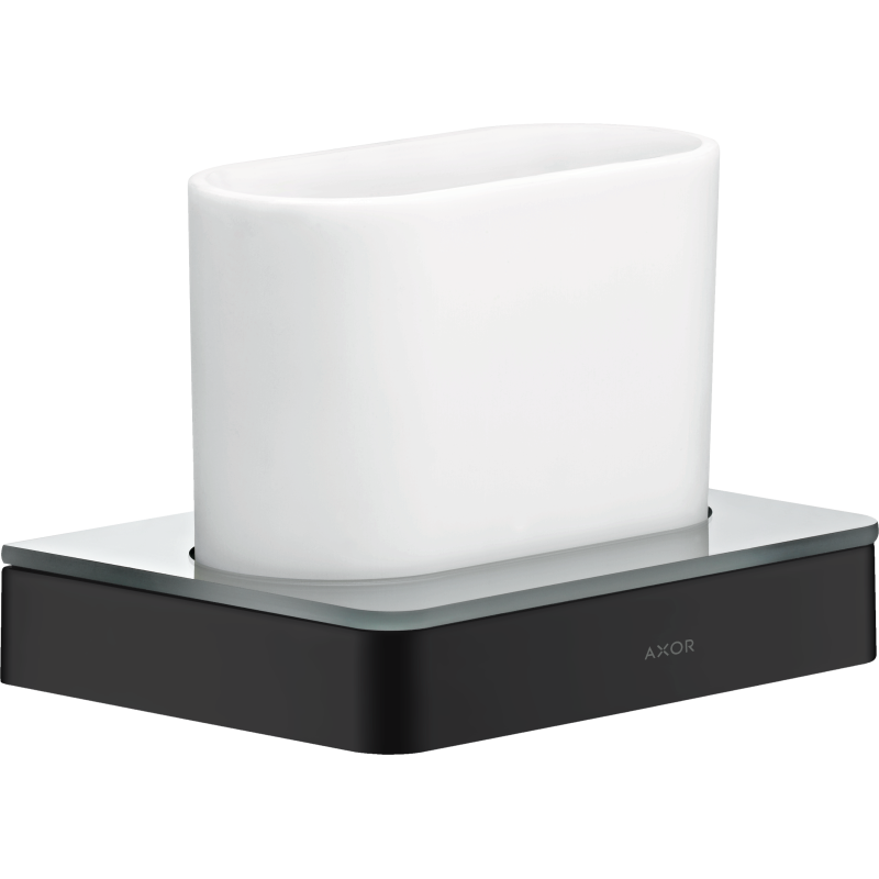 Kubek na szczoteczki do zębów Czarny Matowy Universal Softsquare AXOR 42834670