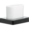 Kubek na szczoteczki do zębów Czarny Matowy Universal Softsquare AXOR 42834670