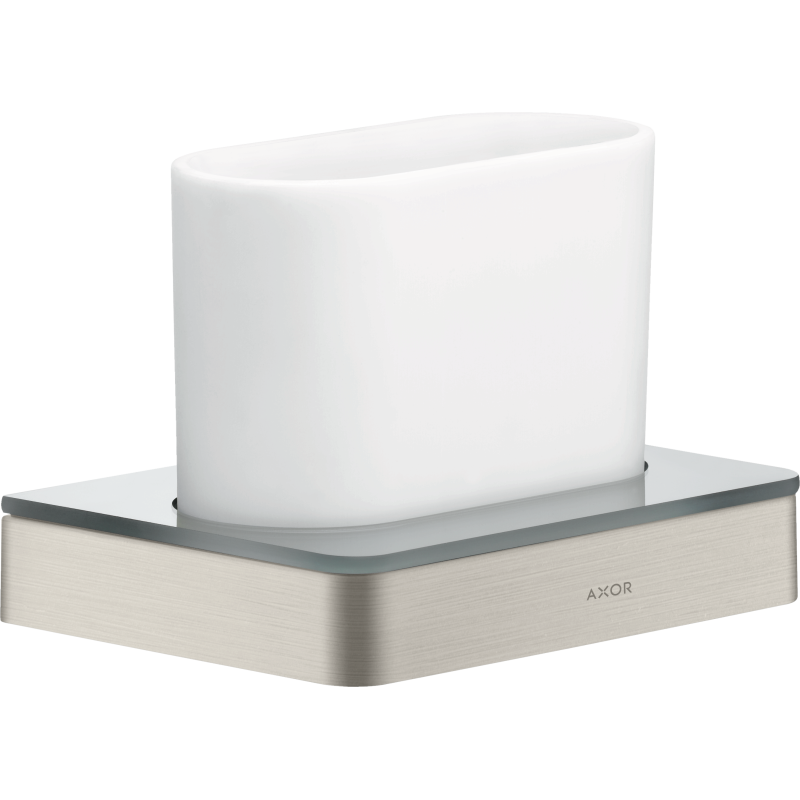 Kubek na szczoteczki do zębów Stal Szlachetna Optyczna Universal Softsquare AXOR 42834800