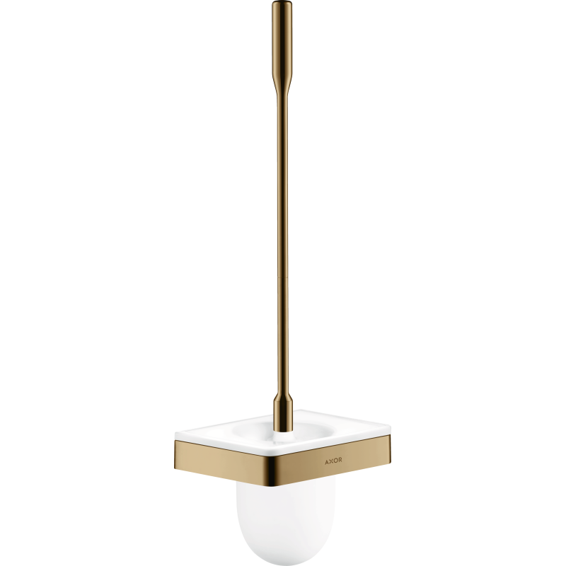 Szczotka do WC z pojemnikiem, ścienna Brąz Polerowany Universal Softsquare AXOR 42835130