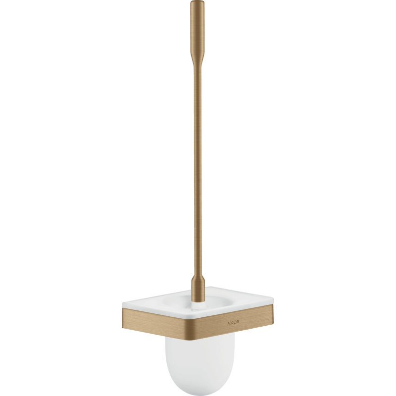 Szczotka do WC z pojemnikiem, ścienna Brąz Szczotkowany Universal Softsquare AXOR 42835140