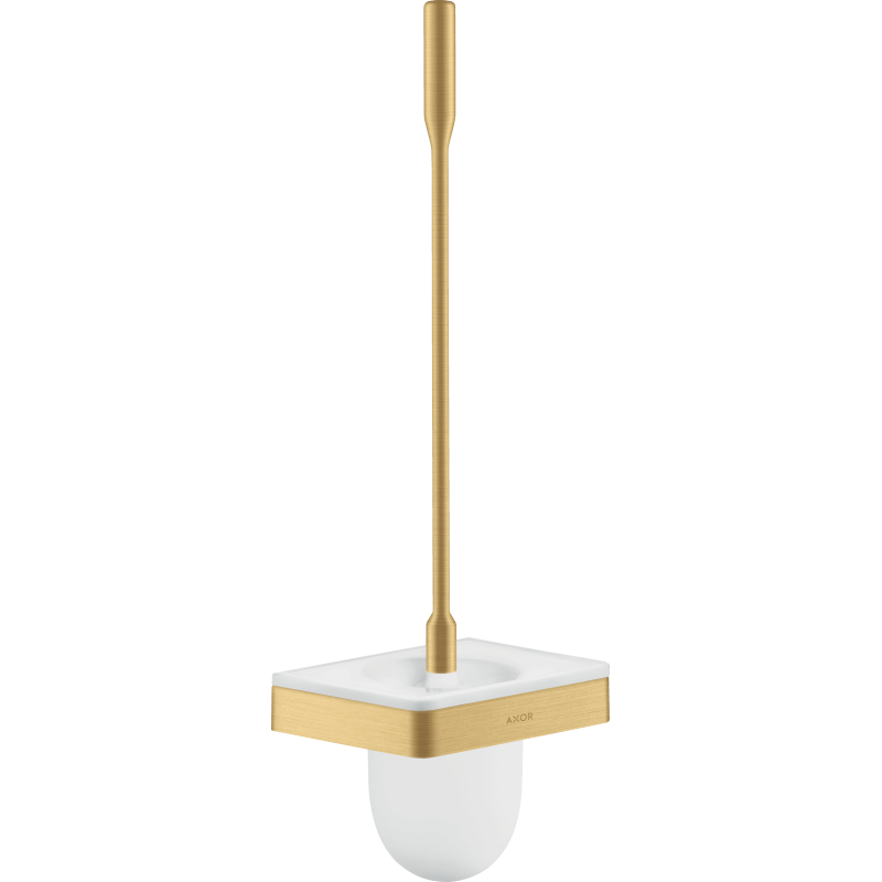 Szczotka do WC z pojemnikiem, ścienna Złoty Optyczny Szczotkowany Universal Softsquare AXOR 42835250