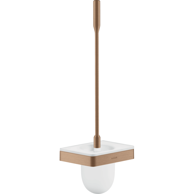 Szczotka do WC z pojemnikiem, ścienna Czerwony Złoty Szczotkowany Universal Softsquare AXOR 42835310