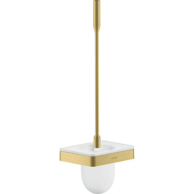 Szczotka do WC z pojemnikiem, ścienna Mosiądz Szczotkowany Universal Softsquare AXOR 42835950