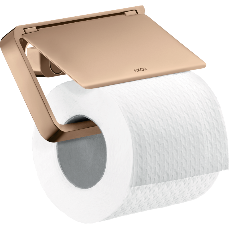 Uchwyt na papier toaletowy z osłoną Czerwony Złoty Polerowany Universal Softsquare AXOR 42836300