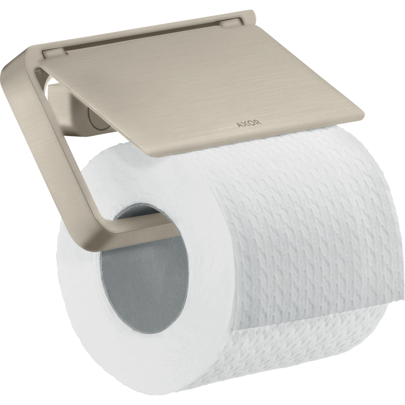 Uchwyt na papier toaletowy z osłoną Nikiel Szczotkowany Universal Softsquare AXOR 42836820