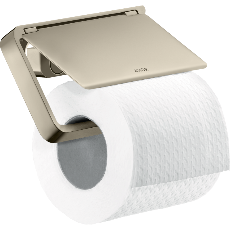 Uchwyt na papier toaletowy z osłoną Nikiel Polerowany Universal Softsquare AXOR 42836830