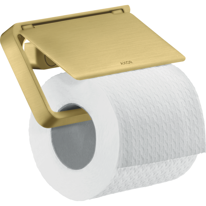 Uchwyt na papier toaletowy z osłoną Mosiądz Szczotkowany Universal Softsquare AXOR 42836950