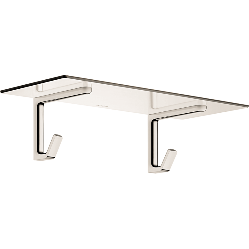 Półka na ręczniki kąpielowe z haczykami Nikiel Polerowany Universal Softsquare AXOR 42842830