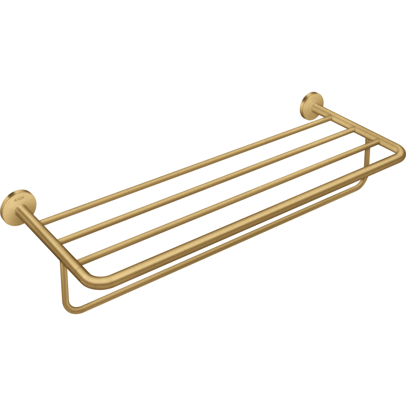 Półka na ręczniki z wieszakiem Złoty Optyczny Szczotkowany Universal Circular AXOR 42843250