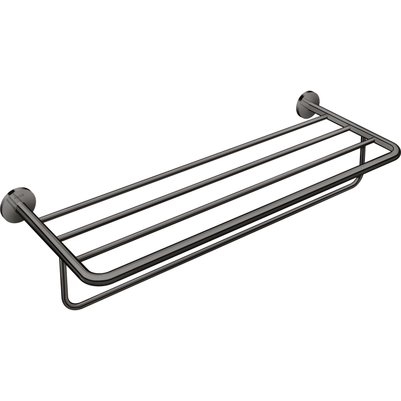 Półka na ręczniki z wieszakiem Czarny Chrom Polerowany Universal Circular AXOR 42843330