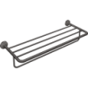 Półka na ręczniki z wieszakiem Czarny Chrom Szczotkowany Universal Circular AXOR 42843340